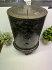Antique Chinese Japanese Black Maki-e Lacquer Cabinet Cupboard  Liquor Jewelry