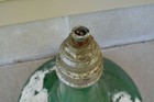 Vintage Green Porcelain Enamel Barn Light Shade Gas Station Fixture 16 