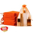 Meowoo Organza Bags 8x12 Inch 100pk Orange Mesh Gift Jewelry