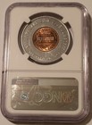 1959 D Lincoln Wheat Cent Encased Good Luck Token Springfield Or Ms64 Ngc