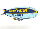 Good Year Blimp - Vintage Porcelain Sign - Service Stattion Advertisement