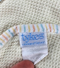 Vtg Tykes Carter s Yellow Thermal Baby Blanket Duck Thin Stripe Edge Lovey