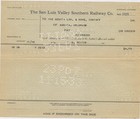 1933 Railroad Voucher Check Colorado      San Luis Valley Southern Railway Co 
