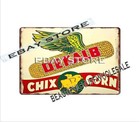 Word Plaques Dekalb Chix Corn Bill Peck Seed Dealer Metal Tin Sign