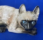 Vintage The Lovables By Shafford - Siamese Cat Himalayan Ceramic Kitty Figurine