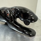 Vtg Black Panther 50 60s Mid Century Ceramic Porcelain Figurine 21  Mcm Art Deco