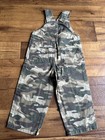 Carhartt Kids Size 2t Overalls Bib Snap Camo Ripstop Lightweight Pull On
