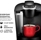 Keurig K-classic Single Serve Coffee Maker   Black   48oz Removable Reservoir