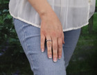 Sterling Silver Beaded Design Ring Size 4 Woman Teen Child Pinky