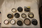 Lot Of 12 Vintage Screw-in  Lens Filters Of Various Types And Sizes - Canon Type