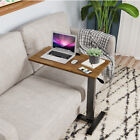 Height Adjustable Overbed Bedside Desk Movable Sofa Laptop Table Folding Tilting