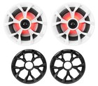  6  Rockville Rkl65mbw 6 5  700 Watt Marine Boat Led Speakers amplifier amp Kit