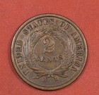 1868 Two-cent Piece  f vf  