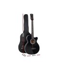 Alpha 38    Inch Full-size Acoustic Guitar Wooden Folk Classical Cutaway Steel