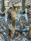  4   Antique Copper   Brass Lightning Rod W saddle Brace 16  Tall