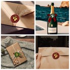 1  Lemon Wax Seal Stamp Retro Sealing Stamps Removable Brass Head Seal Stamp Wit