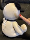 Coach Rocky Panda Bear Plush White Black Pvc Leather