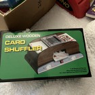 Unopened Vintage Wooden Card Shuffler
