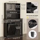 20 Gal Double Tilt Out Trash Can Cabinet Kitchen Storage Laundry Sorter Cabinet
