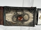 Omani Childs Khanjar Dagger silvered Mounts W carnelians  Curved  Double-edged 