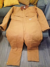 Vintage Carhartt Duck Coverall Quilt Lined U s a  Made 44 R Egular X01 Brn