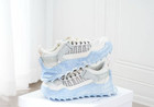 Off Arrow White Odsy-1000 Unisex Casual Sneakers White Blue Marble