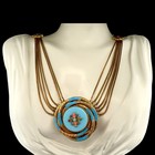 Art Nouveau      Edwardian Gold Guild Festoon Swag Necklace Austro-hungarian Czech