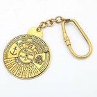 Antique Brass Nautical Vintage 50 Year Perpetual Calendar Key Chain Style