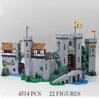 4514pcs Lion King Knight s Medieval Castle Model Moc Building Block Toys