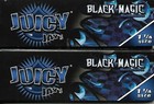 Juicy Jay s Black Magic Flavored Hemp Cigarette Rolling Papers 1 1 4 Size 2 Pack
