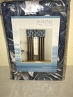 New Coastal Life Anguilla Window Valance Blue Flower 60  X 18 