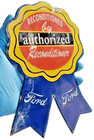Rare Vintage Ford Authorized Reconditioner Dealer Porcelain Enamel Sign 8  X 5 