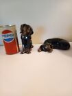 Ceramic Dogs Plott Hound Coon Hound 2 Pieces 1945