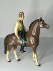 Vintage Hartland Brown Bay Walking Quarter Horse   Wyatt Earp Figure 1950s