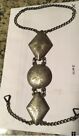 Vintage Edward H  Bohlin Western Sterling Silver Faceplate  Conchos And Chains