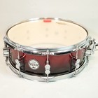Pdp By Dw Concept Maple 14  Snare Drum Red To Black Sparkle Fade - Used - Nice 