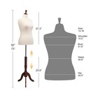 Bonnlo Female Dress Form Pinnable Mannequin With Stand Torso Body- Size 14-16