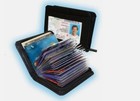 Lock Rfid Wallet Slim Credit Cards Holder Leather Secure Blocking