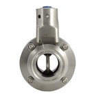 1 5  Inch 38 Mm Sanitary Butterfly Valve Tri Clamp W  2  Ferrule Stainless Steel