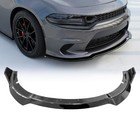 Front Bumper Lip For 2015-2023 Dodge Charger Se Rt Srt Gt Front Glossy Black