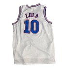 Tune Squad Lola Jersey Size Large Bunny  10 Space Jam Basketball Mesh White