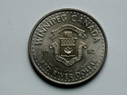 Winnipeg Mb Canada 1982 Souvenir Trade Dollar Token With Bison  buffalo  Animal