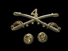 4th Cavalry Swords Sabers  Military Hat Pin Cavalry Regiment Badge Robert E  Lee