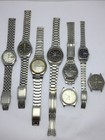 Lot Of 8 Seiko Automatic Vintage Watches For Parts Or Repair