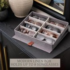 New Sunglasses Organizer Case For Multiple Pairs  Eyeglasses Storage Box Ha