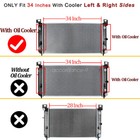 2370 34   Radiator For For Chevy Silverado 1500 2500 Suburban Tahoe 4 8 5 3 6 0l