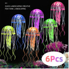 Artificial Swim Glow Jellyfish For Fish Tank - Luminous Aquarium Underwater Deco