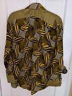 African Nigeria Dashiki Kaftan Top Shirt Mens Womens Yellow Green Black Kente  1