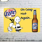 Funny M Lite Beer Metal Sign For Man Cave Cafe Bar Pub Decor Beer Sign