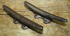2 Cast Iron Antique Style Boat Cleats Coat Hooks Nautical Drawer Pulls Boat 